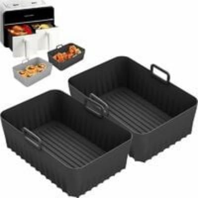 EXCITAT Siliconen Airfryer Liners - Airfryer Mallen - Airfryer Accessoires - voor Innsky, Princess Airfryers - 2 stuks