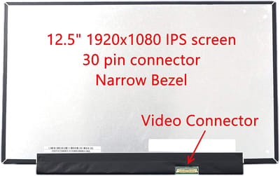 Laptop Scherm - Vervangend Display - Laptop Reparatie - IPS Full HD - 125 Inch - Zwart