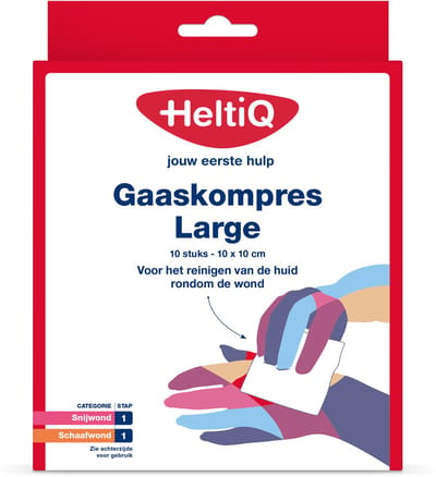 Heltiq Gaaskompres 10X10Cm