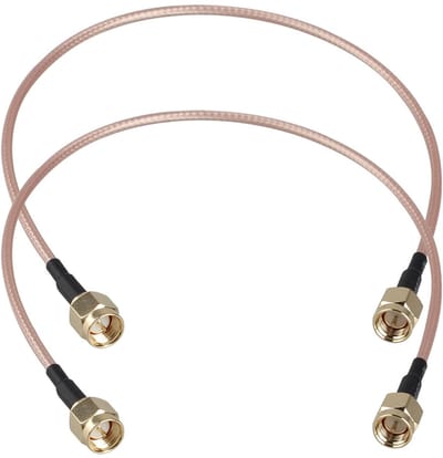 Zeynomax Mannelijke naar Mannelijke Antenne Verlengkabel - Hoogwaardige kwaliteit - 30cm - Coaxiale Jumper Kabel - Laag verlies - Geschikt...