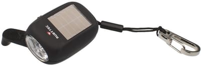 Rubytec Kao Zaklamp met Clip - Flashlight - Opladen door Zonlicht - Zakformaat - 4,6 x 3,1 x 2,4 cm - Zwart