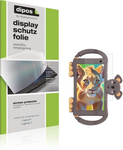 dipos – 2x Matte Beschermfolie geschikt voor Logicom Logikids 7 | Krasbestendige & antireflecterende Screenprotector Ultra-Thin