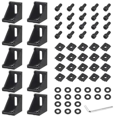 10 Stuks 3030 Aluminium Hoekmontagebeugels voor L-vormige Beugels