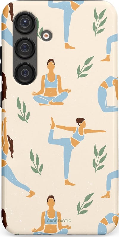 Casetastic Hoesje Geschikt voor Samsung S25 - Stijlvolle Beschermende Duo-layer Case - Yoga zen