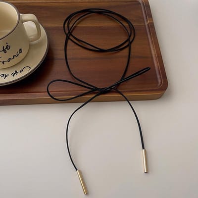 Collier Ras-du-cou Tendance Élégant avec Pendentif Cœur Noir en Velours et Chaîne pour Femmes Accessoires de Mode Bijoux black
