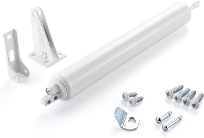 Lichte Deurdranger - Stormdeur Sluiting - Veilig Deuren Sluiten - Pneumatische Werking - 3/4" tot 1 1/4" dikte - Wit