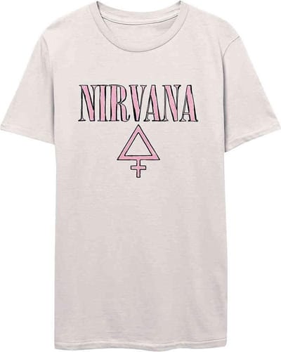 Nirvana - Femme Dames T-shirt - S - Creme