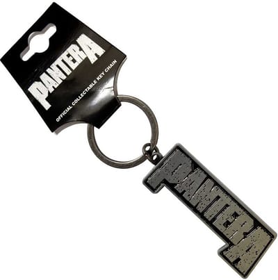 Pantera - Logo Sleutelhanger - Wit