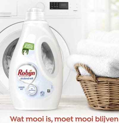 Robijn stralend wit vloeibaar wasmiddel - 5 x 36 wasbeurten voordeelpakkingen