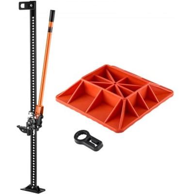 VEVOR Farm Jack Offroad met basis High Lift Farm Jack (3,18 t) Offroad Commercial Jack, Bumper Jack Heavy Duty Lifts met 130,1-1380 mm hefbereik voor trekker, vrachtwagen, SUV