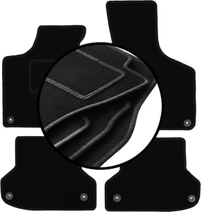 Complete set veloursmatten voor: Audi A3 8P hatchback, sportback, cabrio (2003-2011)