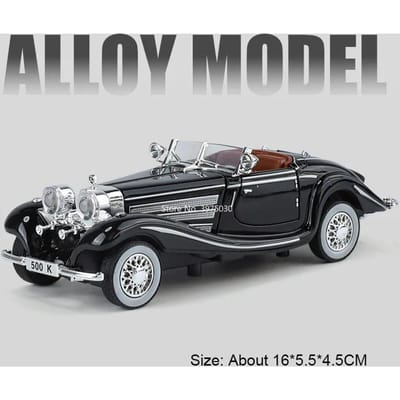 1:32 Schaal Rolls Royce Phantom 500K Vintage Auto's Model Speelgoed Wiel Schokabsorptie Pull-Back Voertuigen Modellen Cadeaus voor Volwassenen