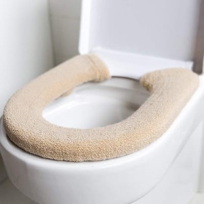 Dikke Antibacteriële Toiletbril Cover Kussen Luxe Warmte Toiletzitting Bescherming Universeel (Beige) - Comfort, Hygiëne, Warmte