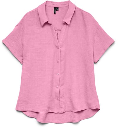 VERO MODA - VMMELANEY QUEENY SS SHIRT WVN - Dames - Blouses