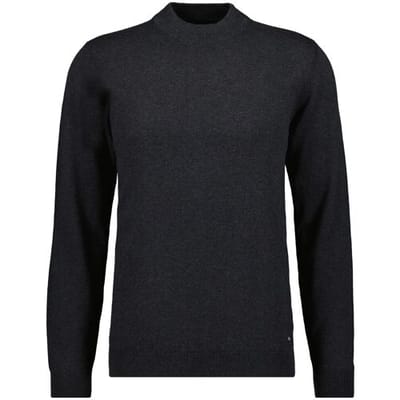 Ragman Trui Turtleneck Knitted Cotton Cashmere Antraciet / male