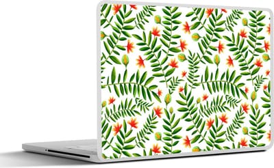 Laptop sticker - 17.3 inch - Jungle - Bladeren - Flora - 40x30cm - Laptopstickers - Laptop skin - Cover