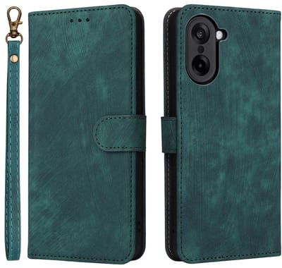 Coverup Hoesje - Geschikt voor OnePlus Nord CE5 Hoesje - Coverup Book Case met Koord - Groen