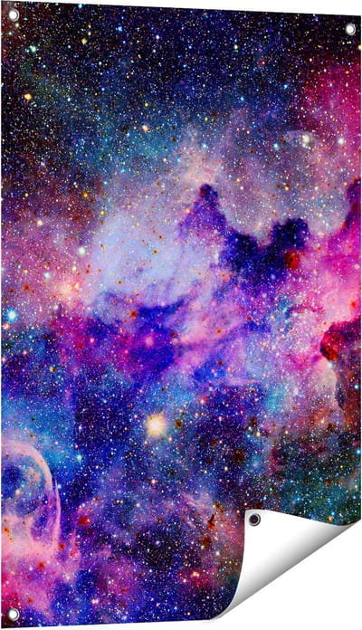 Gards Tuinposter Sterrenstelsel in de Ruimte - 60x90 cm - Tuindoek - Tuindecoratie - Wanddecoratie buiten - Tuinschilderij