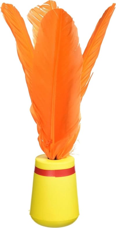 Badminton Ballen - Vliegers - Sporten - Duurzaam Materiaal - One Size - Zwart Oranje