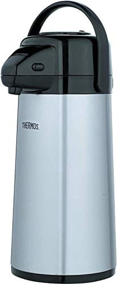 Pompkan Glas Inzet - Thermoskan Drank - Warme Dranken Serveren - 360 Graden Draaibaar - 25 Liter - Staal