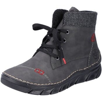 Rieker dames veterboot grijs