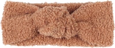 Without Lemon - Teddy Hoofdband - Haarband - Strikje - Teddy Bow - Winter - Meisjes - Baby - Lichtbruin