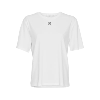 MSCH Copenhagen Mschmelea Icon Tee Tops & T-shirts Dames - Shirt - Wit - Maat S/M