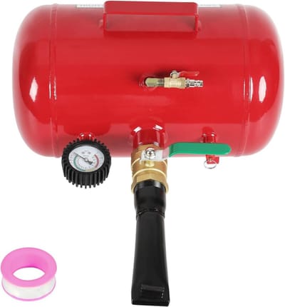 Banden Booster - Luchttank Manometer - Banden Monteren - Met Manometer - 20 Liter - Zilver