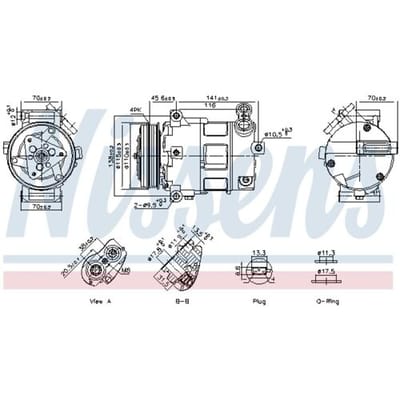 Airco-compressor NISSENS 891152