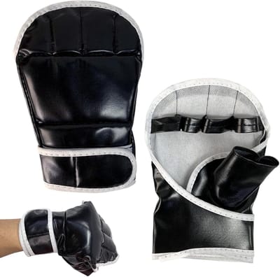Vechthandschoenen - Open handhandschoenen - Training en gevechten - Verstelbare pasvorm - 20.5 x 14 cm