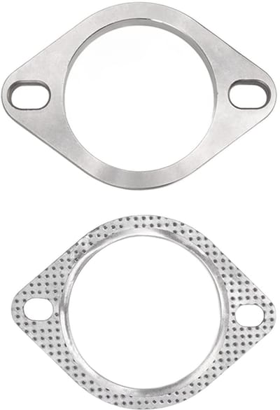 Allecto - Uitlaat Downpipe Flens - 3 Inch - Universeel - Metaallegering - Afdichting - Geschikt voor Catback Headers - 2 Bouten