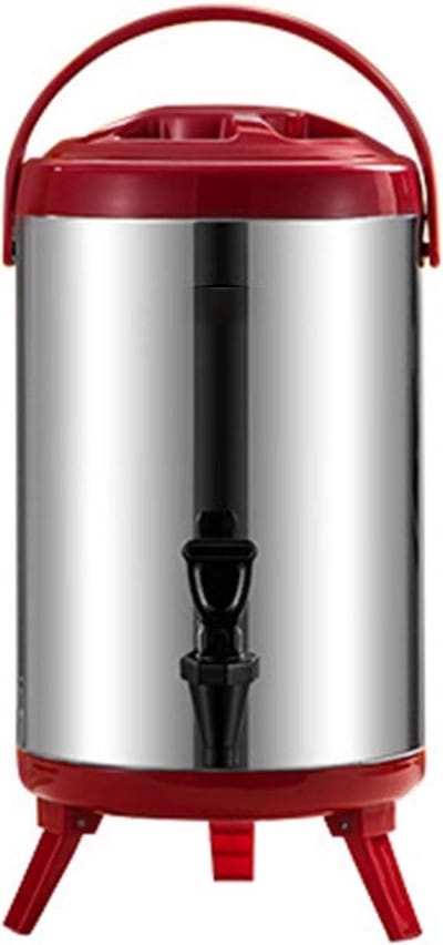 Warmwaterdispenser - Dranken urn - Dranken serveren - Dubbele isolatie - 10 liter - Rood