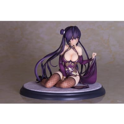 13CM Anime Manga Aun Lune d'Hiver Jasmin Figurine Sexy Cheongsam Modèle Animation Jouets Cadeaux Collection Ornements Décoration PVC No box gray