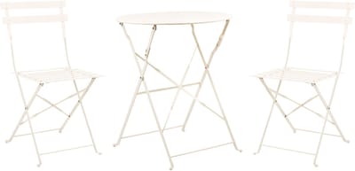 FIORI - Bistroset voor 2 - Gebroken wit - Staal