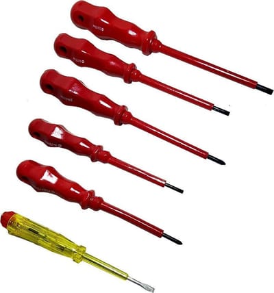 6 Delige geïsoleerde CV Schroevendraaier set hoogwaardige Magnetische elektro schroevendraaiers