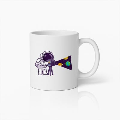 Creatieve Astronaut met Ruimteprojector Mok – Unieke Kosmische Koffiebeker voor Ruimteliefhebbers