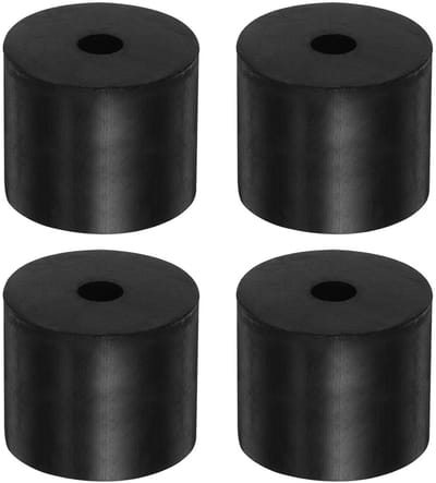 Rubberen Afstandhouders - Trillingsdempers Pads - Apparaten Dempen - Roest Corrosiebestendig - 40mm x 40mm - Zwart
