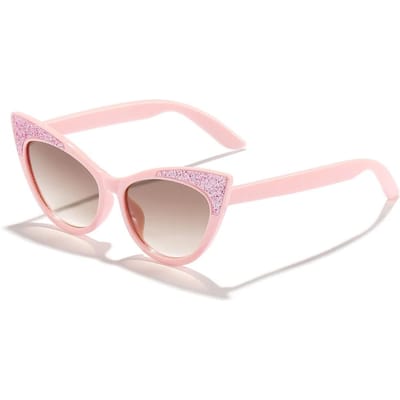Mooie Kattenoog Kinderzonnebril Glanzende Strik Zonnebril Kinderen Schattige Brillen Trend Meisjes Jongen Brillen Gafas De Sol Mujer