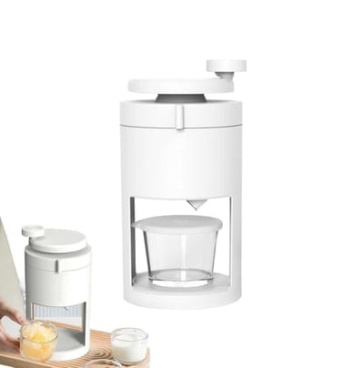 Shaved Ice Machine, Ice Crusher Machine - Hand Crank Household Ice Crusher Machine | Home Restaurant Kitchen Gadget Portable Appliance Rustproof for Freezing Cocktails, Slushies
