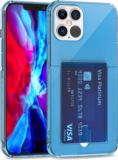 Telefoonhoesje geschikt voor Apple iPhone 8 | Pasjeshouder | Back Cover | Blauw