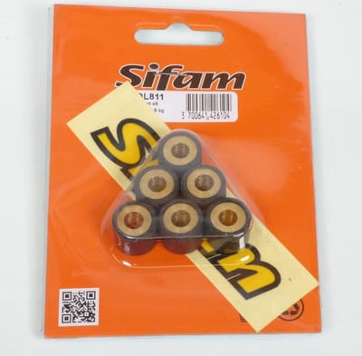 sifam variatorrol voor scooter mbk 100 yq nitro 2000 tot 2004 15x12 8.5grs nieuw