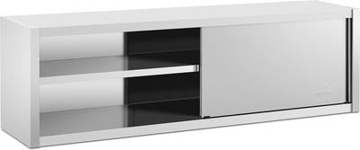 RVS Wandkast - 200 x 45 cm - Royal Catering - 30 kg RCSSWC-200X45-S