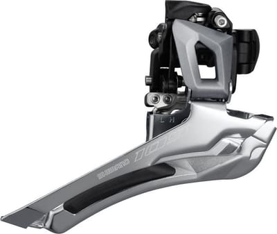 Shimano Voorderailleur 105 Fd-r7000-f 11s Aanlas Zwart/zilver
