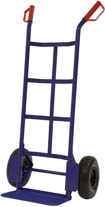 Meso Steekwagen Blauw - Rubber wielen - Max 200kg - Stalen frame - Transportkar - Steekkar - Transporthulp