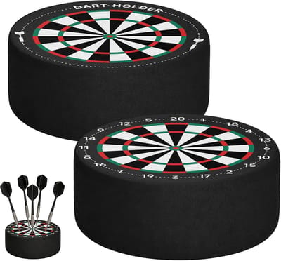 Dart Houder - Dart Station - Dart Pijlen Opbergen - Schokabsorberend EVA Materiaal - 10cm Diameter - Zwart