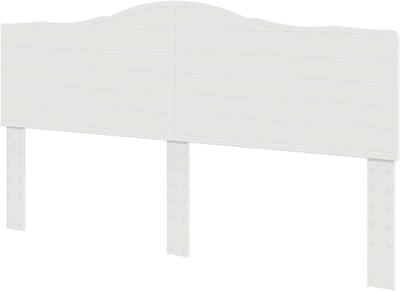 Hoofdbord Bewerkt Hout - Hoofdeinde Slaapkamer - Stijlvolle Inrichting - Moderne Rechthoek - 183 cm Breed - Wit