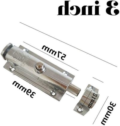 Praktische vergrendeling met automatische veerbolt, eenvoudige sluiting voor deuren, kasten en meubels - 3 inch zilver, duurzaam en gebruiksvriendelijk