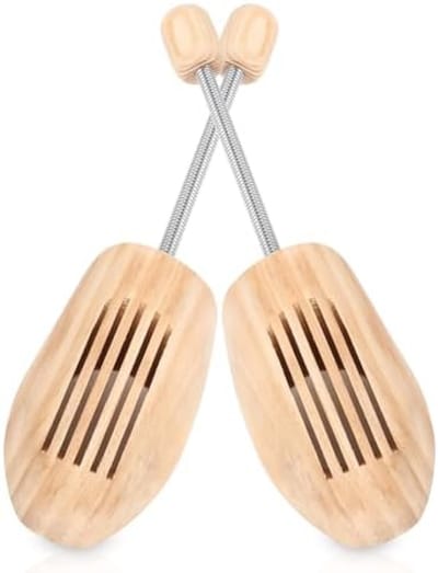 PromoHome Houten Schoenspanners Set van 2 - Met Metaalveer voor Optimale Vormbehoud
