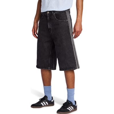 Adidas Firebird Korte Broeken Heren - Zwart - Maat S - 30'' - Katoen Denim