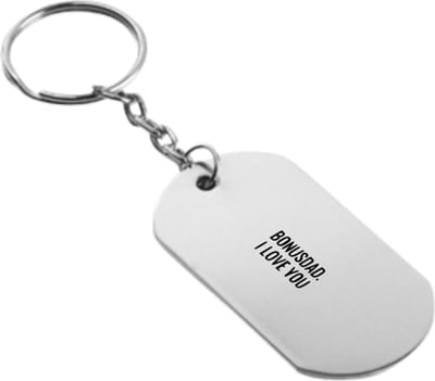 Akyol - bonusdad i love you sleutelhanger - Vader - de liefste bonusvader - vaderdag cadeautjes - vaderdag - cadeau - verjaardagscadeau - verjaardag - kado - geschenk - gift - vader artikelen - 54 x 29mm